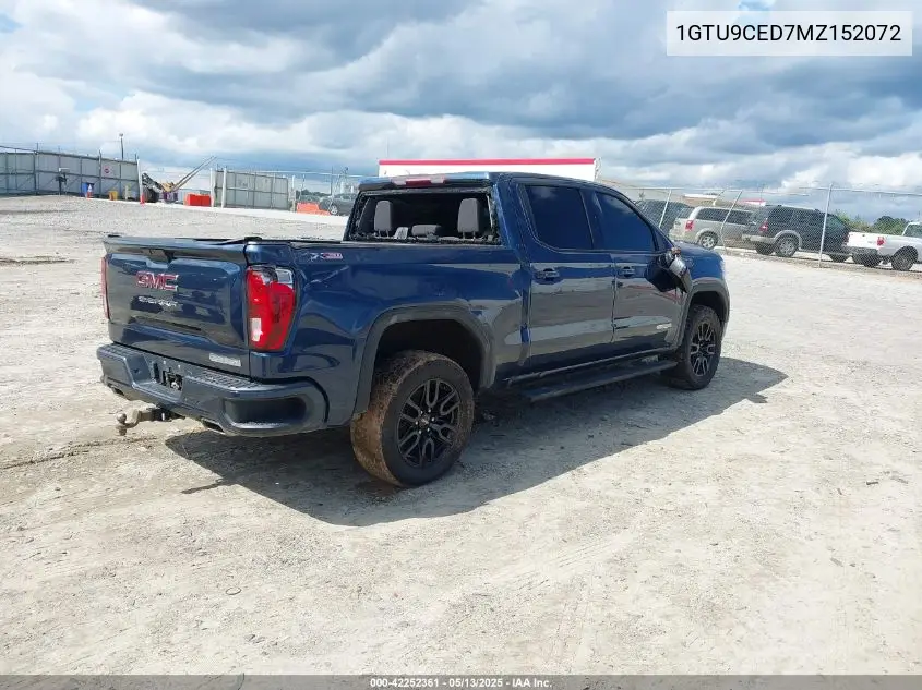 2021 GMC Sierra 1500 4Wd Short Box Elevation/4Wd Standard Box Elevation VIN: 1GTU9CED7MZ152072 Lot: 42252361