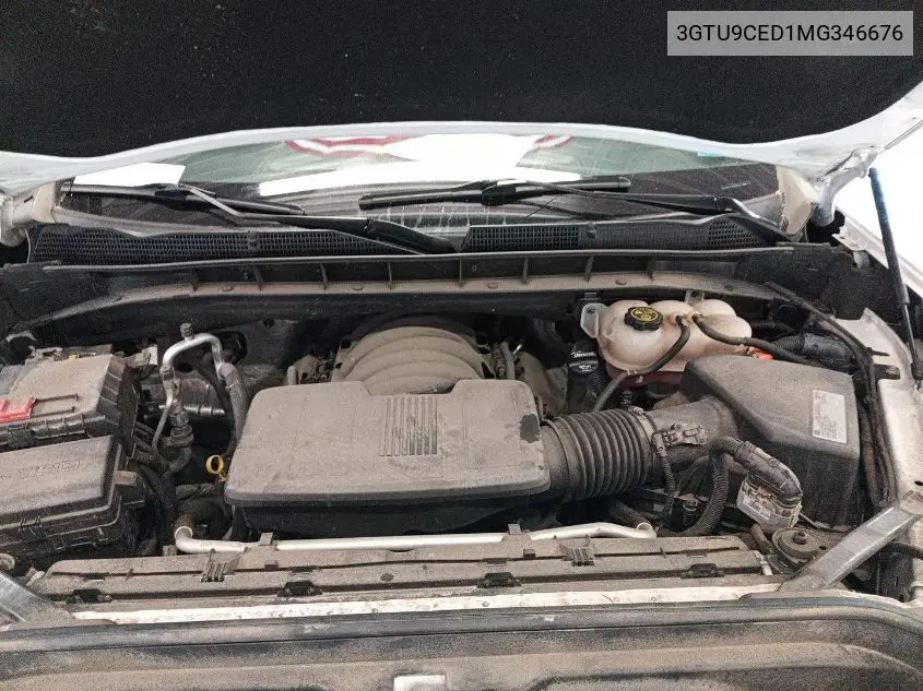 2021 GMC Sierra 1500 4Wd Short Box Elevation VIN: 3GTU9CED1MG346676 Lot: 42655963