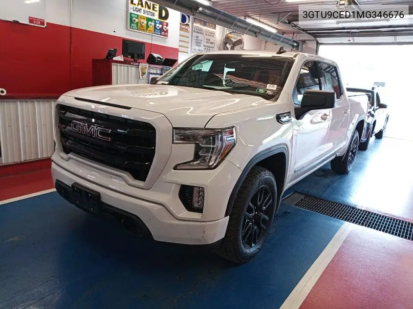2021 GMC Sierra 1500 4Wd Short Box Elevation VIN: 3GTU9CED1MG346676 Lot: 42655963
