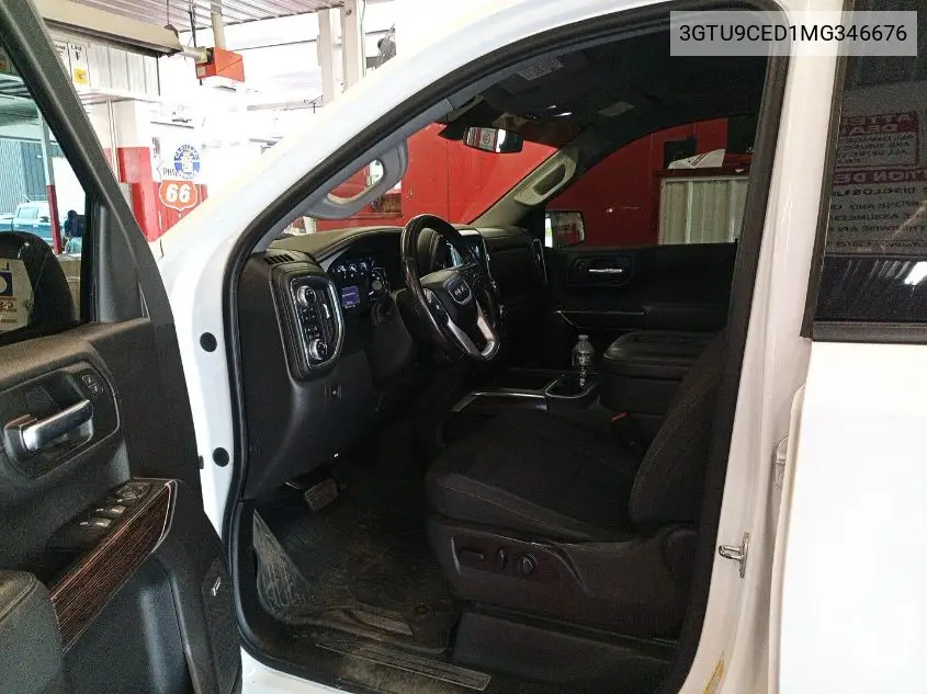 2021 GMC Sierra 1500 4Wd Short Box Elevation VIN: 3GTU9CED1MG346676 Lot: 42655963