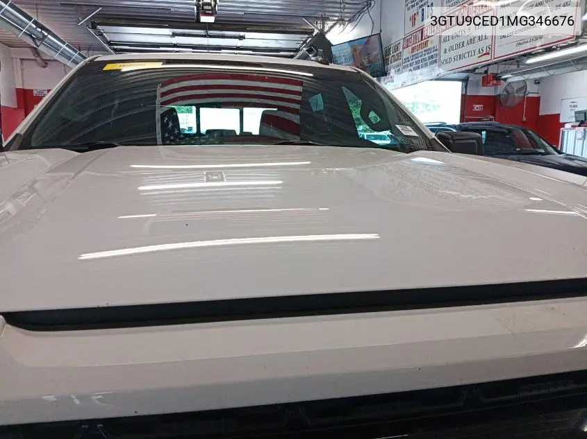 2021 GMC Sierra 1500 4Wd Short Box Elevation VIN: 3GTU9CED1MG346676 Lot: 42655963