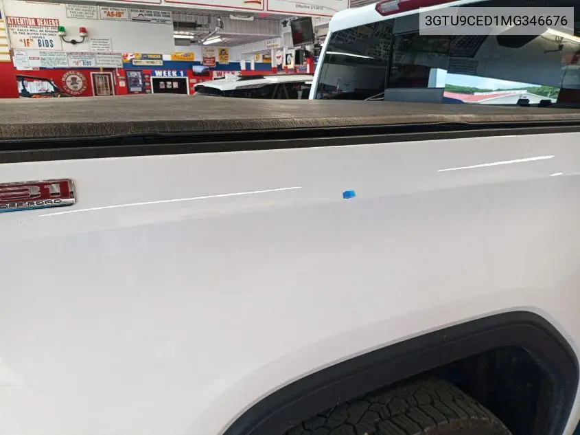 2021 GMC Sierra 1500 4Wd Short Box Elevation VIN: 3GTU9CED1MG346676 Lot: 42655963
