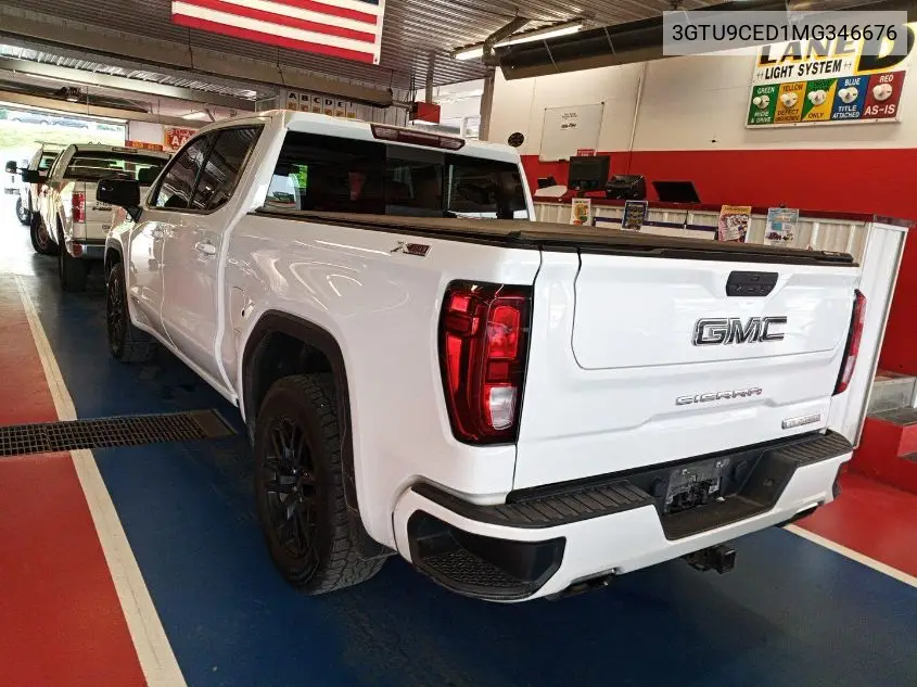 2021 GMC Sierra 1500 4Wd Short Box Elevation VIN: 3GTU9CED1MG346676 Lot: 42655963
