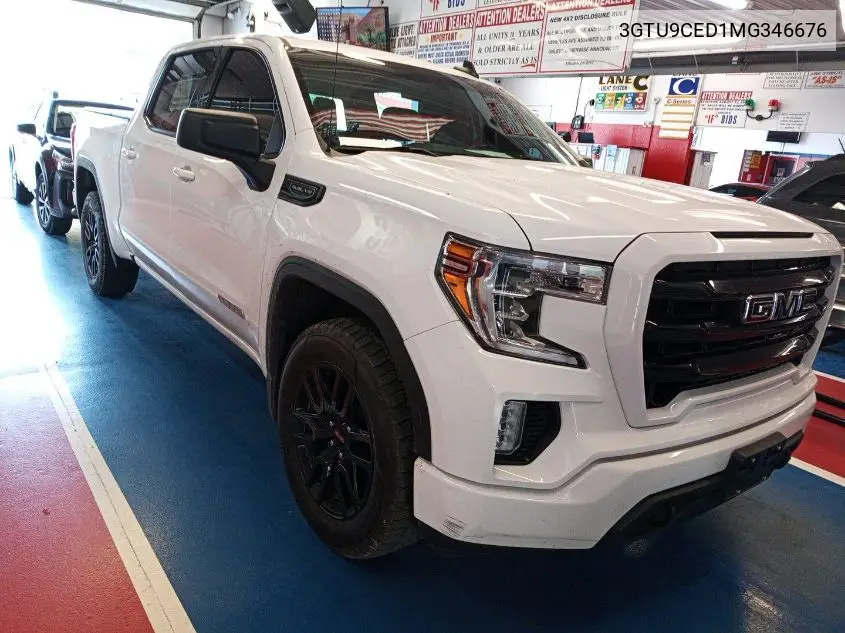 2021 GMC Sierra 1500 4Wd Short Box Elevation VIN: 3GTU9CED1MG346676 Lot: 42655963