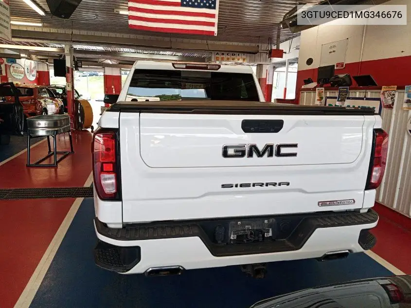 2021 GMC Sierra 1500 4Wd Short Box Elevation VIN: 3GTU9CED1MG346676 Lot: 42655963
