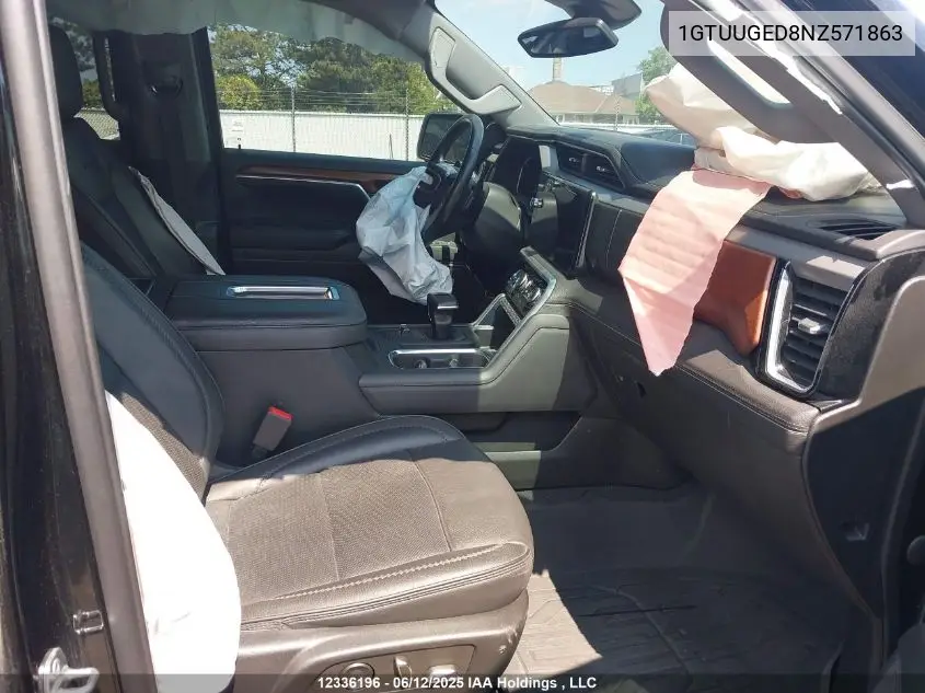2022 GMC Sierra K1500 Denali VIN: 1GTUUGED8NZ571863 Lot: 12336196