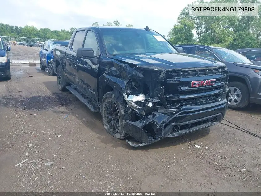 2022 GMC Sierra 1500 Limited 4Wd Short Box Elevation VIN: 3GTP9CEK4NG179808 Lot: 42438158
