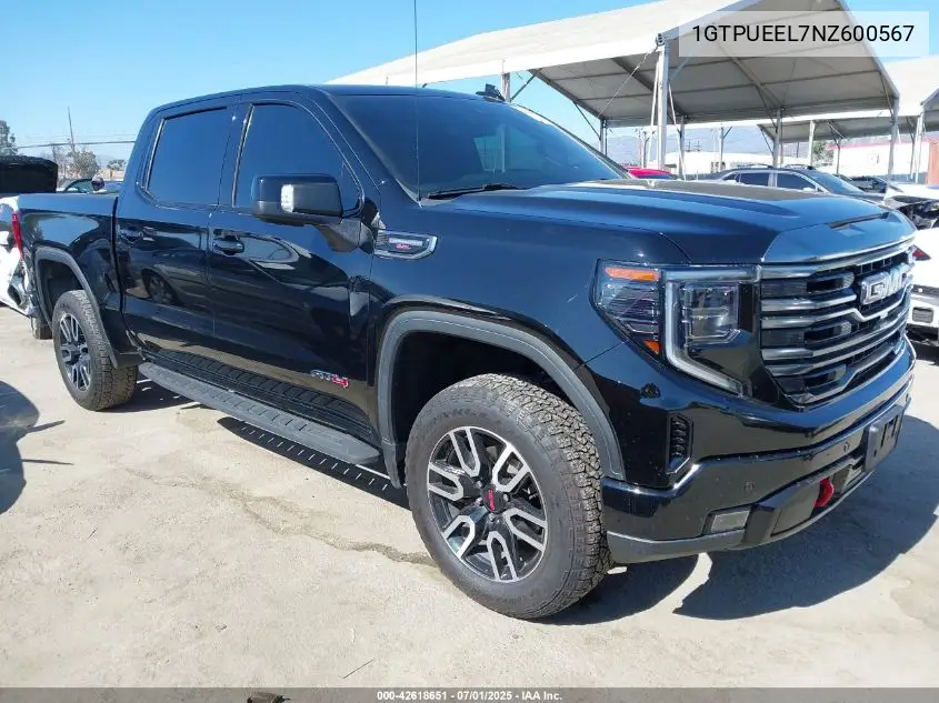 1GTPUEEL7NZ600567 2022 GMC Sierra 1500 4Wd Short Box At4