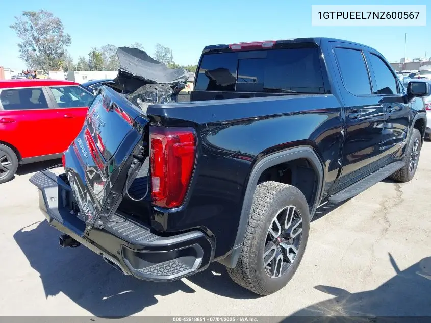 1GTPUEEL7NZ600567 2022 GMC Sierra 1500 4Wd Short Box At4