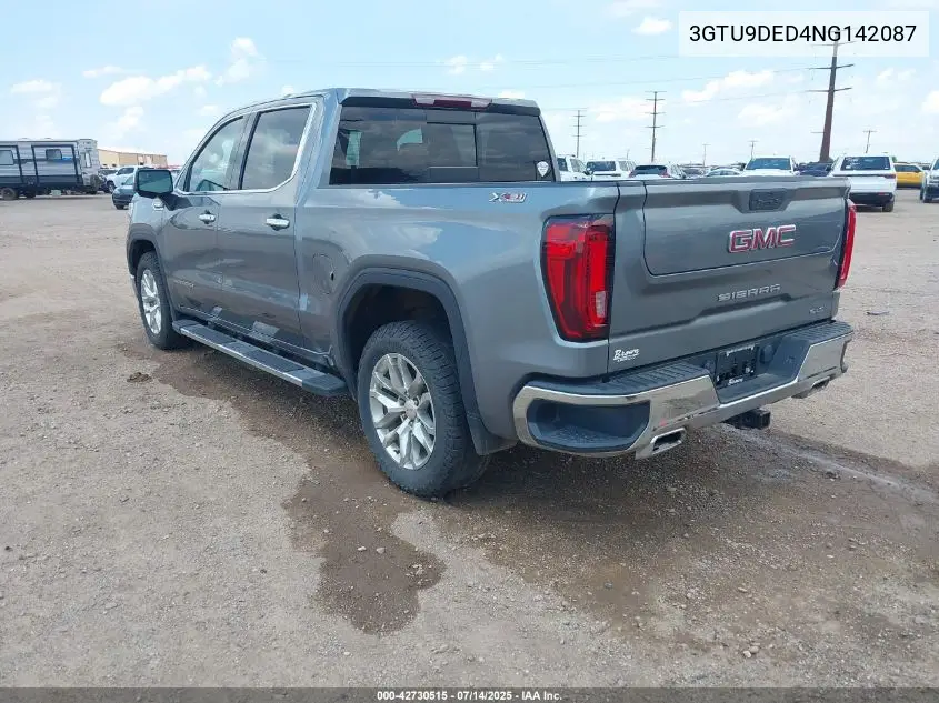 2022 GMC Sierra 1500 Limited 4Wd Short Box Slt VIN: 3GTU9DED4NG142087 Lot: 42730515