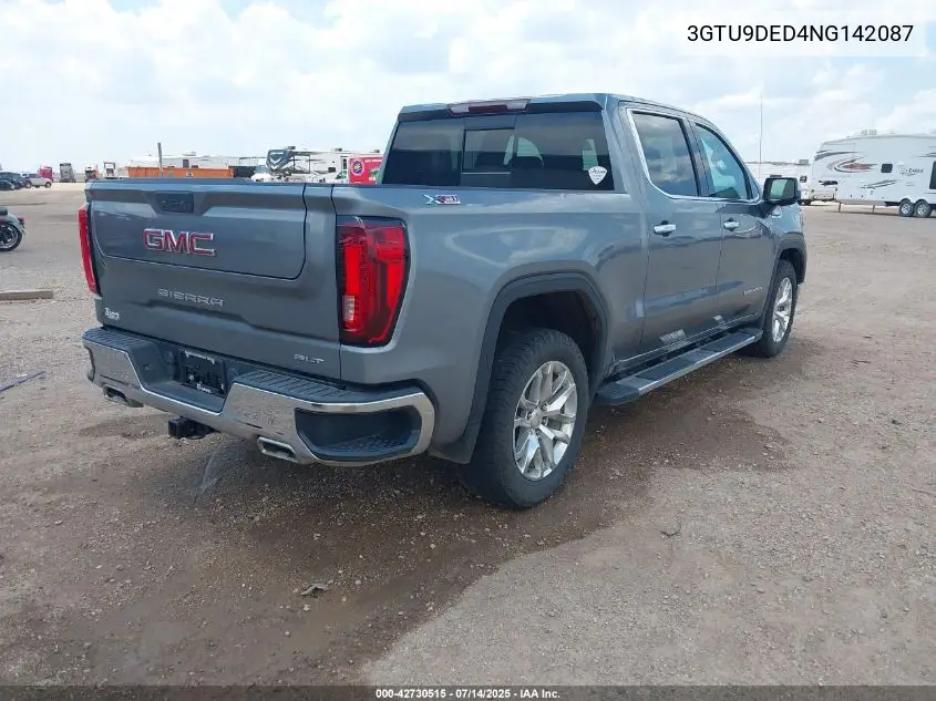 2022 GMC Sierra 1500 Limited 4Wd Short Box Slt VIN: 3GTU9DED4NG142087 Lot: 42730515