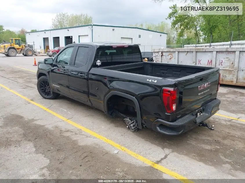 2023 GMC Sierra 1500 4Wd Double Cab Standard Box Pro VIN: 1GTRUAEK8PZ319695 Lot: 42263179