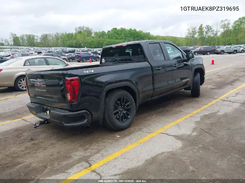 2023 GMC Sierra 1500 4Wd Double Cab Standard Box Pro VIN: 1GTRUAEK8PZ319695 Lot: 42263179