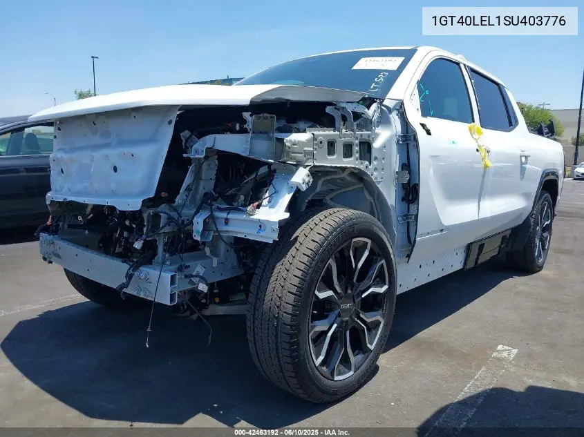 2025 GMC Sierra Ev Max Range Denali VIN: 1GT40LEL1SU403776 Lot: 42463192