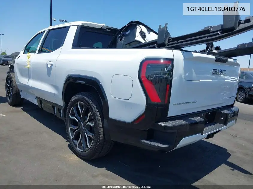 2025 GMC Sierra Ev Max Range Denali VIN: 1GT40LEL1SU403776 Lot: 42463192