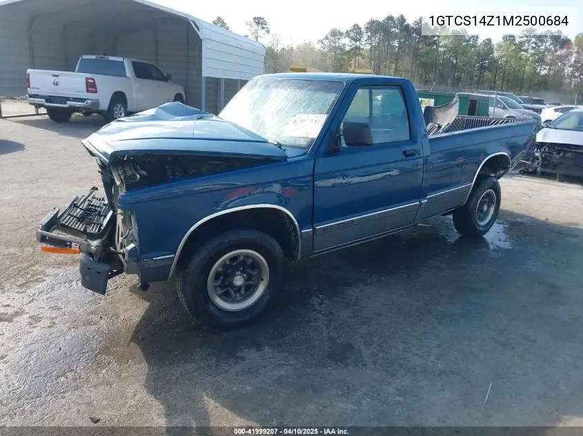 1991 GMC Sonoma VIN: 1GTCS14Z1M2500684 Lot: 41999207