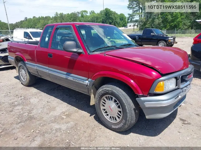 1995 GMC Sonoma VIN: 1GTDT19WXS8511595 Lot: 42192279