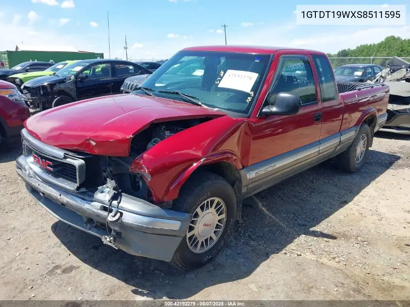 1995 GMC Sonoma VIN: 1GTDT19WXS8511595 Lot: 42192279