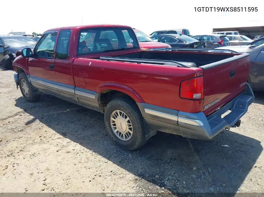 1995 GMC Sonoma VIN: 1GTDT19WXS8511595 Lot: 42192279