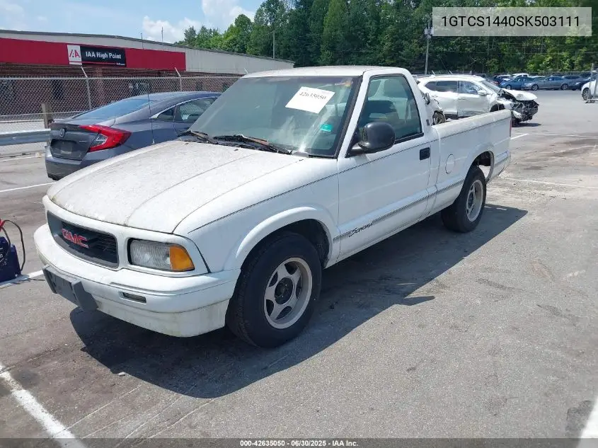 1995 GMC Sonoma VIN: 1GTCS1440SK503111 Lot: 42635050