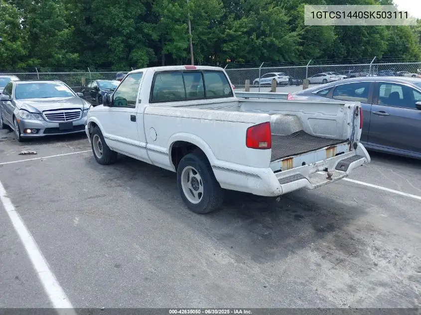 1995 GMC Sonoma VIN: 1GTCS1440SK503111 Lot: 42635050