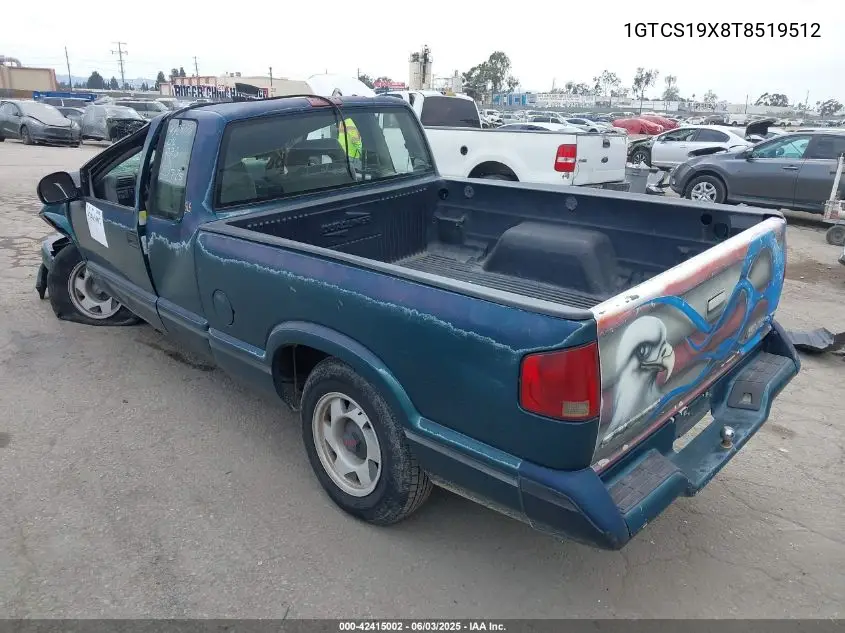 1996 GMC Sonoma VIN: 1GTCS19X8T8519512 Lot: 42415002