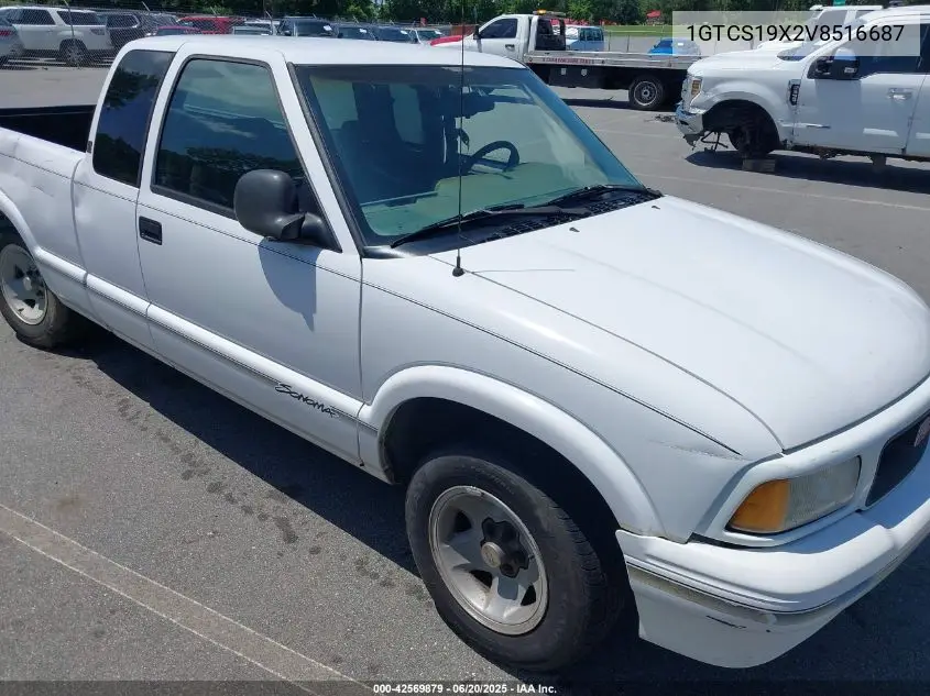 1997 GMC Sonoma Sls Wideside VIN: 1GTCS19X2V8516687 Lot: 42569879