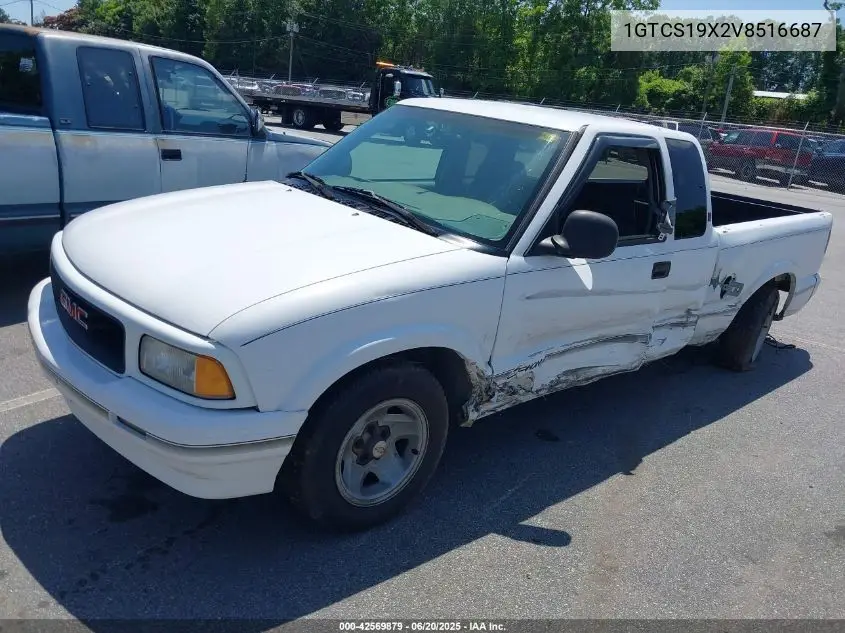 1997 GMC Sonoma Sls Wideside VIN: 1GTCS19X2V8516687 Lot: 42569879