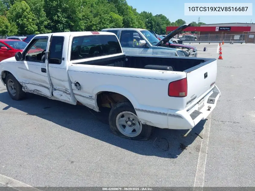 1997 GMC Sonoma Sls Wideside VIN: 1GTCS19X2V8516687 Lot: 42569879