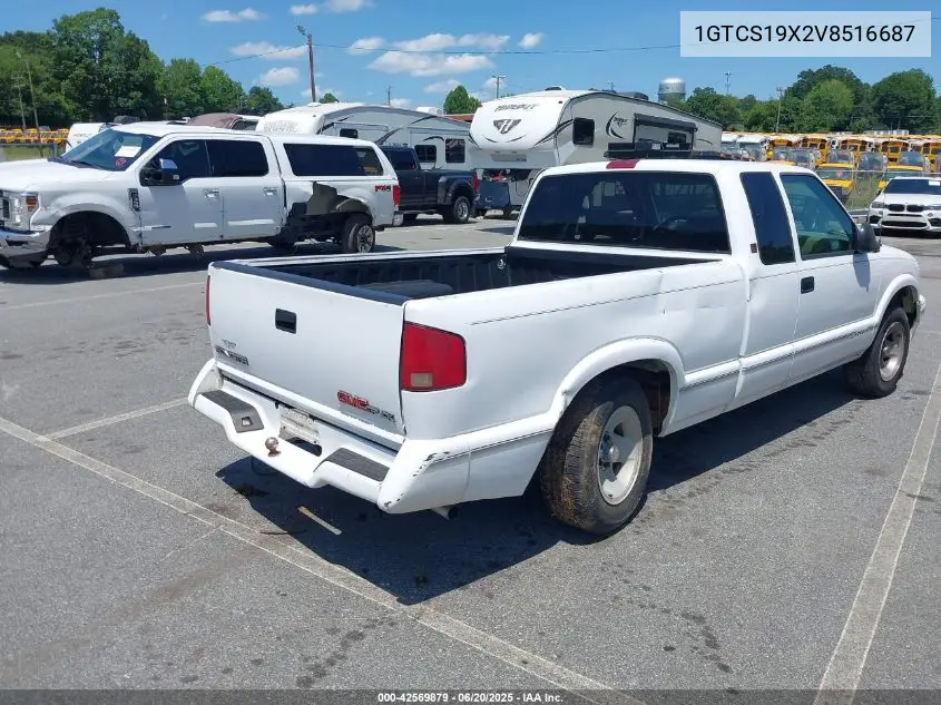 1997 GMC Sonoma Sls Wideside VIN: 1GTCS19X2V8516687 Lot: 42569879