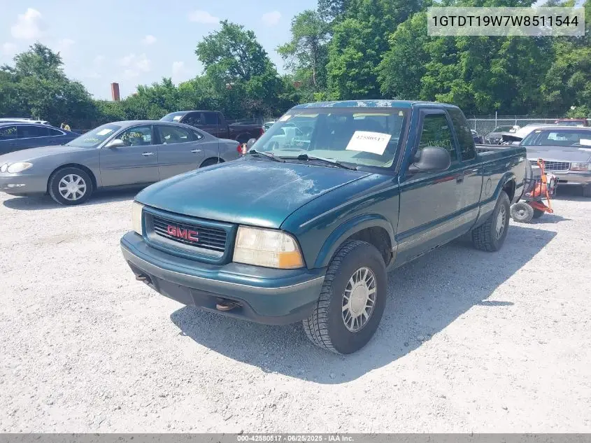 1998 GMC Sonoma Sls VIN: 1GTDT19W7W8511544 Lot: 42580517