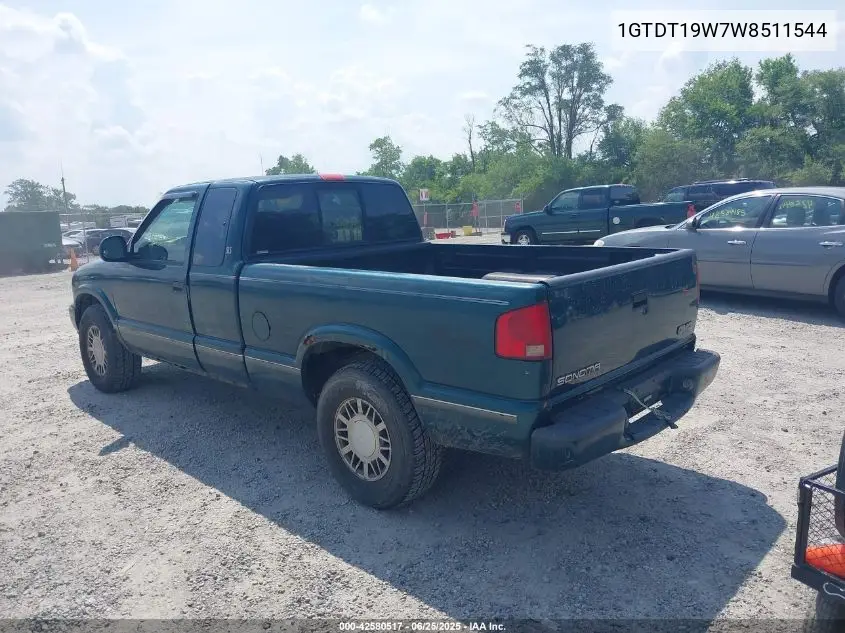 1998 GMC Sonoma Sls VIN: 1GTDT19W7W8511544 Lot: 42580517