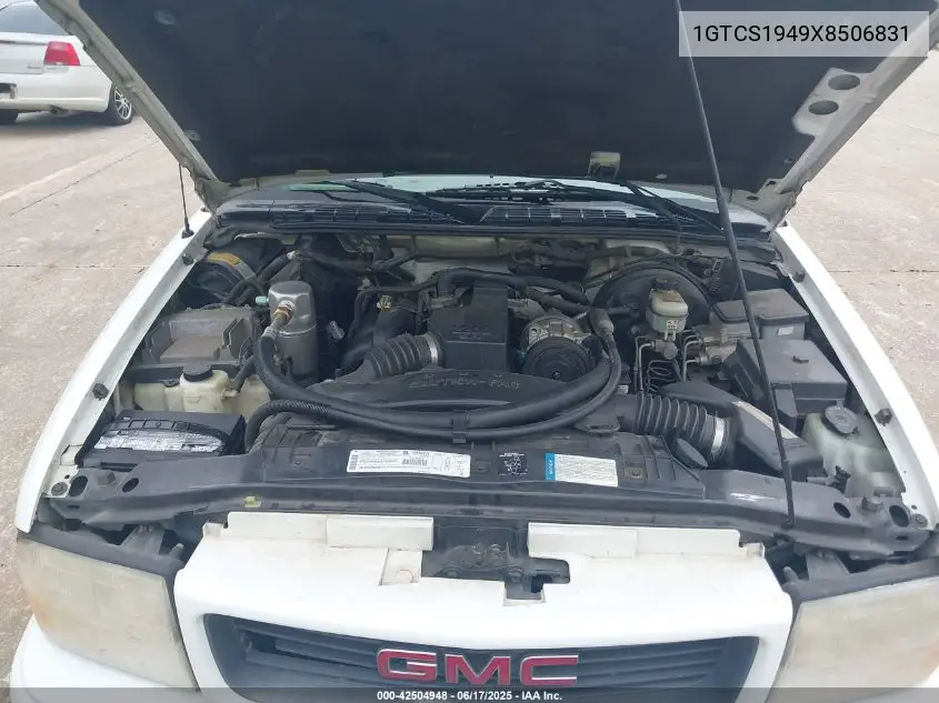 1999 GMC Sonoma Sls VIN: 1GTCS1949X8506831 Lot: 42504948