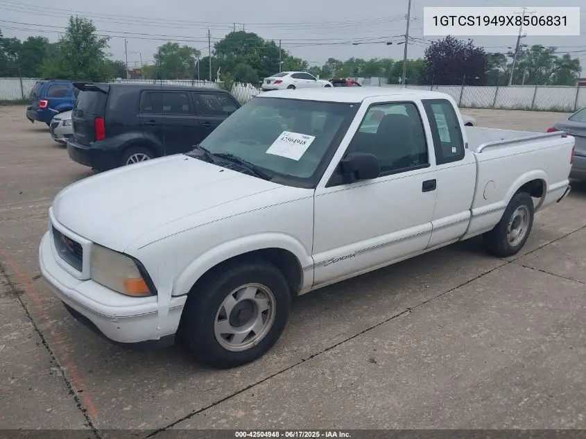 1999 GMC Sonoma Sls VIN: 1GTCS1949X8506831 Lot: 42504948
