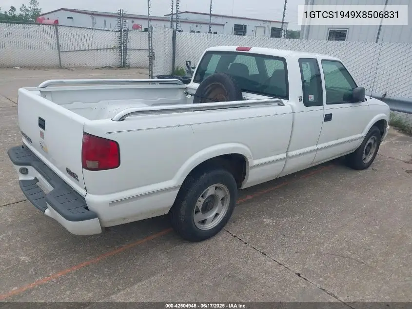 1999 GMC Sonoma Sls VIN: 1GTCS1949X8506831 Lot: 42504948