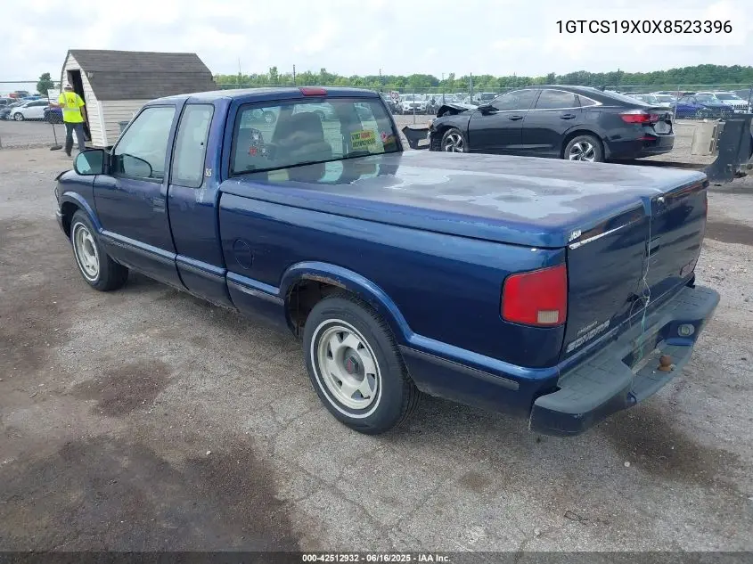 1999 GMC Sonoma Sls VIN: 1GTCS19X0X8523396 Lot: 42512932