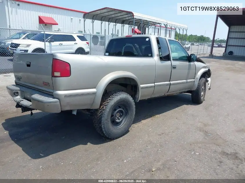1999 GMC Sonoma Sls VIN: 1GTCT19W8X8529063 Lot: 42590622