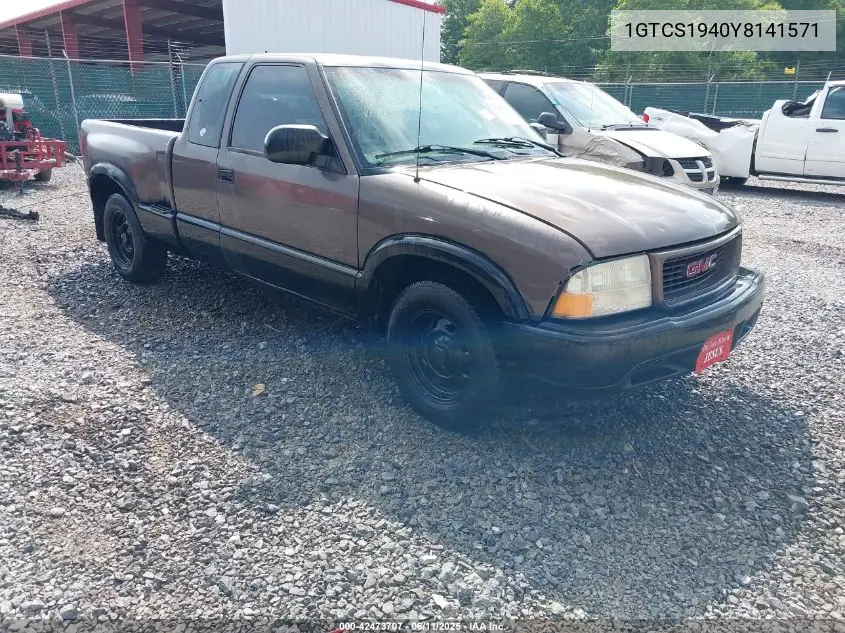 2000 GMC Sonoma Sls VIN: 1GTCS1940Y8141571 Lot: 42473707