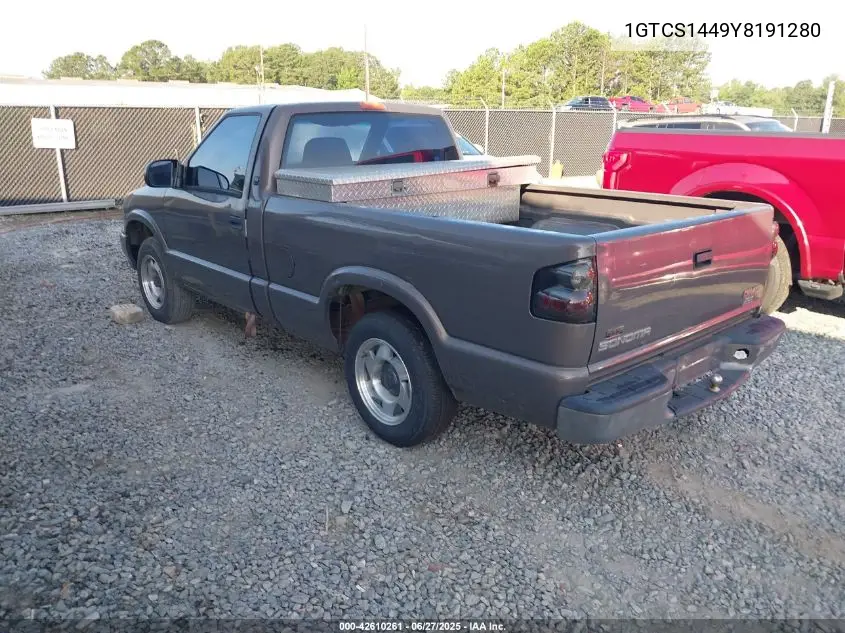 2000 GMC Sonoma Sl VIN: 1GTCS1449Y8191280 Lot: 42610261