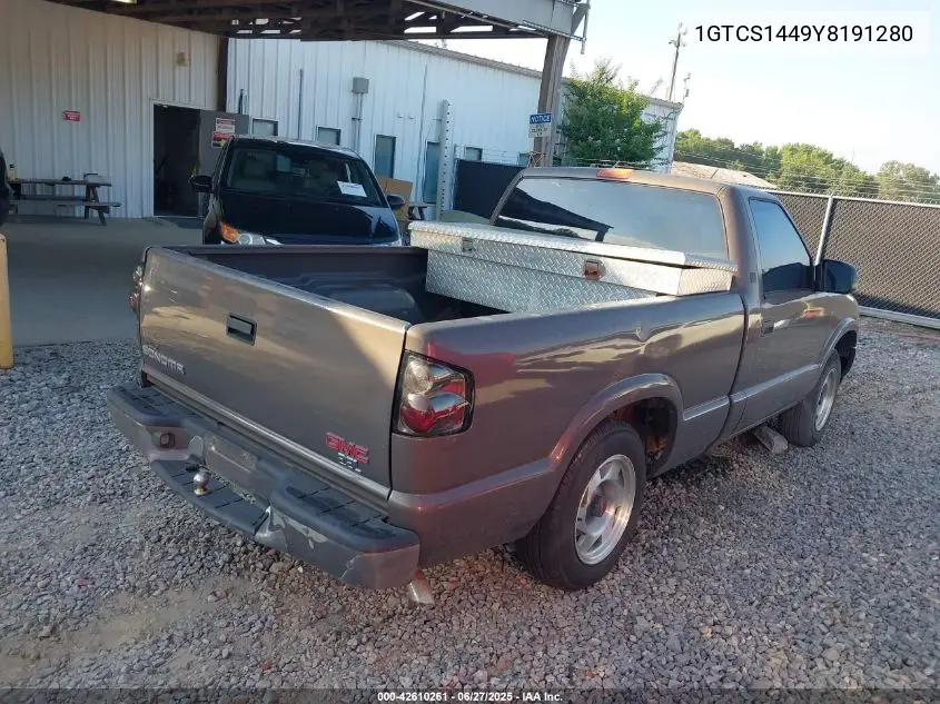 2000 GMC Sonoma Sl VIN: 1GTCS1449Y8191280 Lot: 42610261
