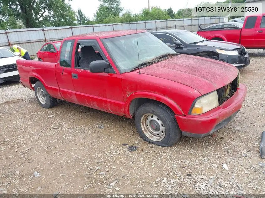 2000 GMC Sonoma Sls VIN: 1GTCS19W3Y8125530 Lot: 42622972