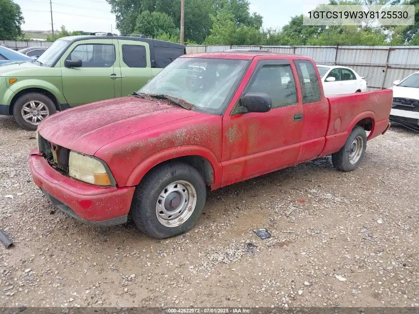 2000 GMC Sonoma Sls VIN: 1GTCS19W3Y8125530 Lot: 42622972