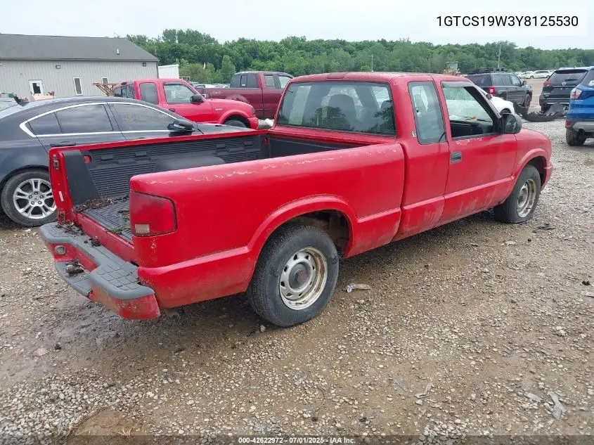 2000 GMC Sonoma Sls VIN: 1GTCS19W3Y8125530 Lot: 42622972