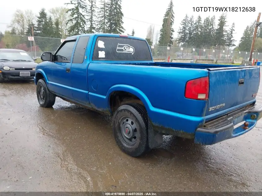 2001 GMC Sonoma Sl VIN: 1GTDT19WX18212638 Lot: 41975698