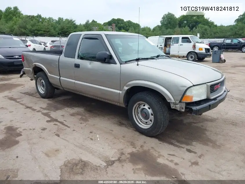 2001 GMC Sonoma Sls VIN: 1GTCS19W418241812 Lot: 42538180