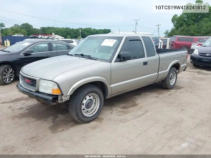 2001 GMC Sonoma Sls VIN: 1GTCS19W418241812 Lot: 42538180