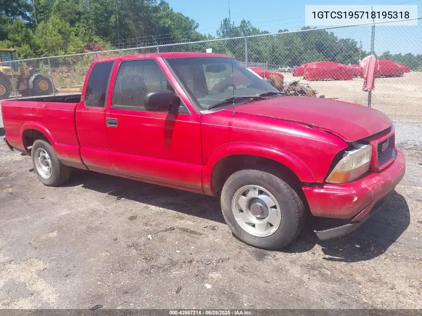 2001 GMC Sonoma Sls VIN: 1GTCS195718195318 Lot: 42567214