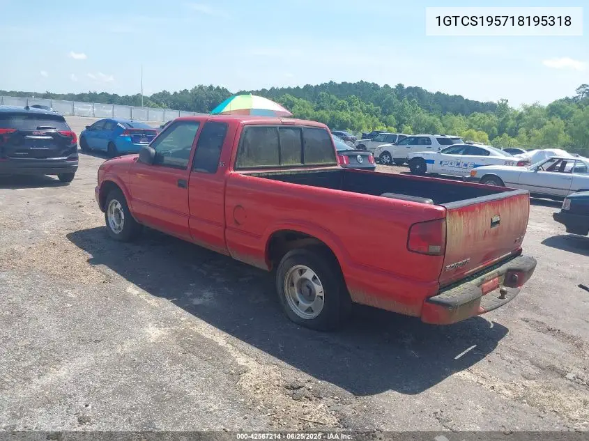 2001 GMC Sonoma Sls VIN: 1GTCS195718195318 Lot: 42567214