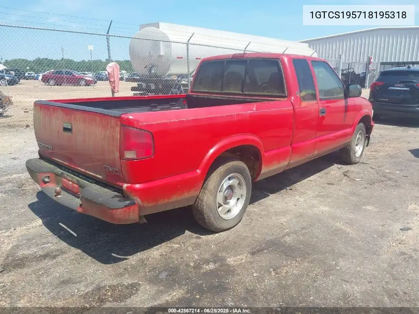 2001 GMC Sonoma Sls VIN: 1GTCS195718195318 Lot: 42567214