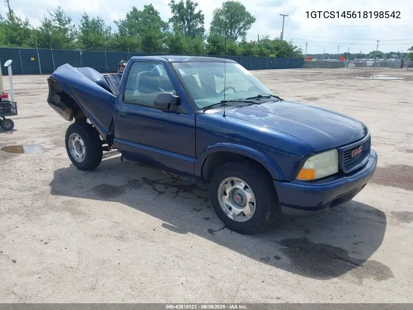 2001 GMC Sonoma Sls VIN: 1GTCS145618198542 Lot: 42618121